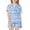 Blue Flower, variant on Arshiner Girls Pajamas Sets Short Sleeve Kids Pjs Button Down Sleepwear