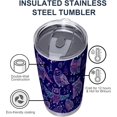 thumbnail image 5 of Owl Insulated Tumbler Cute Animal Pattern Vacuum Double Wall Stainless Steel Tumbler with Lid 3D Novel Coffee Cup Traval Mug Gift for Owl Lover, Daughter, Mom (20oz Owl Tumbler), 5 of 6
