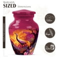 thumbnail image 2 of JAGASY Phoenix Urn for Ashes Adult Male, Purple Small Urns for Human Ashes Keepsake, Golden Flames Sparks Decorative Urns for Parents, Flying Phoenix Funeral Cremation Urn for Mom & Dad, (3 Inch), 2 of 7