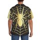 thumbnail image 3 of Fotbe Gold Spider On The Web Camisa Estampada de Manga Corta para Hombre, Casual de Verano, Estilo Playero, Sin Arrugas-X-Large, 3 of 5