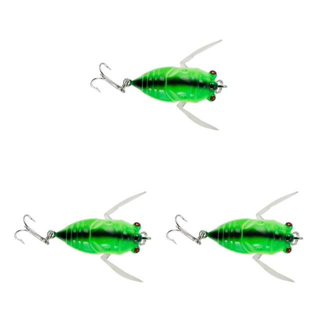 Naiovety Señuelo de cebo falso de gran capacidad sin rebabas herramientas de pesca artificiales verde Type1 NO1