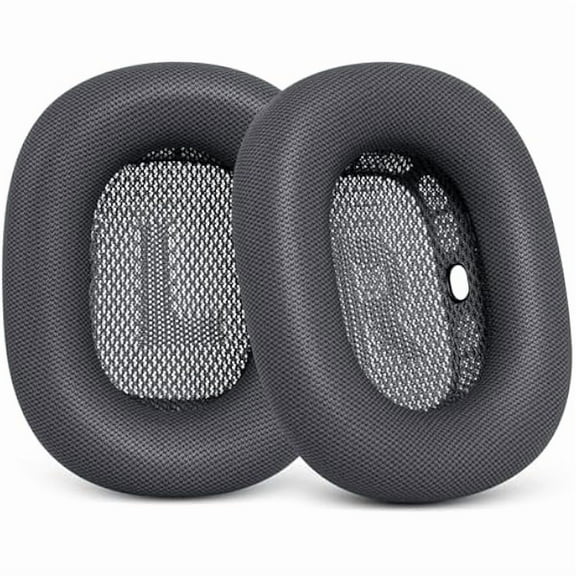 Ear Cushions for Apple AirPods Max - GVOEARS Replacement Ear Cups - Upgraded Headphones Cover Earpad for Air Pod Max Leather with Silicone Gel (Gray)