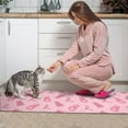 thumbnail image 3 of Pink Ribbon Pattern Kitchen Rugs Sets Of 2,Anti Fatigue Kitchen Mat Rugs Non Slip Washable,Decorative Kitchen Floor Mats for Kitchen,Sink,Laundry,17"x30"+17"x47", 3 of 7