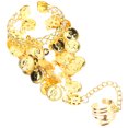 thumbnail image 4 of WORGEOUS 2 piezas Pulsera de danza del vientre Gity Jewelry Women Pulsera de monedas Brazalete de tobillo, 4 of 7