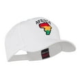 thumbnail image 5 of Map of Africa with Word Embroidered Cap - White OSFM, 5 of 5