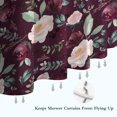 thumbnail image 6 of Pioneer Flower Floral Print Pattern Shower Curtain 72"x72" ,Bathroom Decorative Shower Curtains Set with 12 Hooks,Modern Waterproof Washable Shower Curtain, 6 of 6