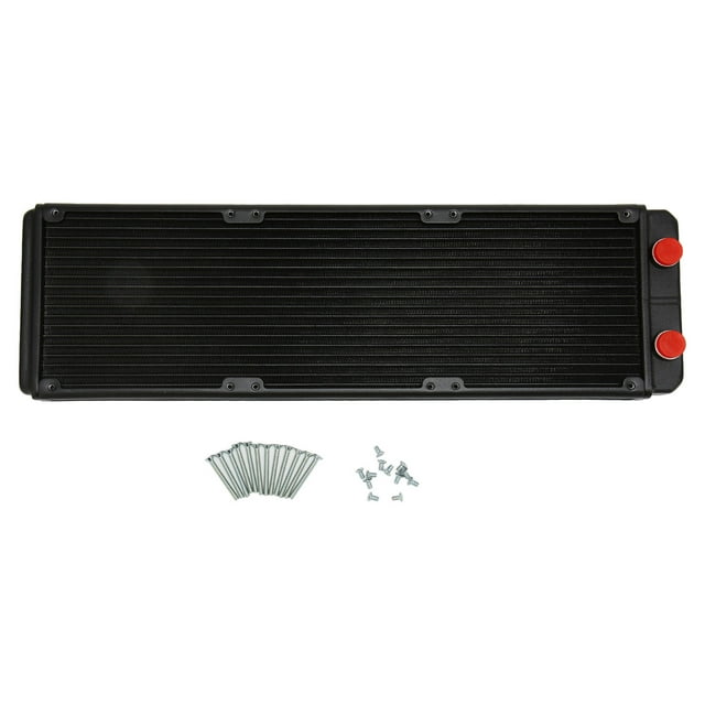 Oubit Radiator Water Cooling Row,Water Cooling Radiator G1/4 CPU Water Cooling Radiator PC Metal Radiator Next-Gen Design
