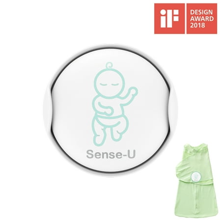 Sense-U Baby Breathing & Rollover Movement Monitor with a FREE Sleepbag(Small: 0-3m): Alerts you for No Breathing, Stomach Sleeping, Overheating and Getting Cold with Audible (Best Small Stage Monitor)