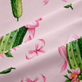 thumbnail image 5 of Manfei Green Cucumber Cartoon Curtains and Drapes Pack of 2 (52x63 Each),Fashion Bowknot Black Out Curtains, 5 of 6