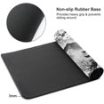 thumbnail image 3 of Black White Japanese Watercolor Cherry Blossom Gaming Mouse Pad 35.4x15.7 XXL Extended Mousepad Large Keyboard Mouse Mat Desk Pad with Non-Slip Rubber Base Stitched Edges for Home Office Game, 3 of 6