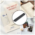 thumbnail image 6 of 8.7x1.18x0.78inch Black Wood Signature Punching Tool Bookbinding Punching Guide Set for DIY Crafts Notebook Journals Planners DIY Black, 6 of 6