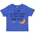 thumbnail image 3 of Inktastic I Love My Great Auntie To The Moon and Back Boys or Girls Toddler T-Shirt, 3 of 5