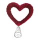 thumbnail image 2 of Adorno decorativo único para la copa del árbol de San Valentín con forma de corazón Rojo, 2 of 9