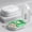 Green, variant on Automatic Pill Cutter & Dispenser with Storage Box One-Touch Operation, Compact Travel Medication Organizer for Daily Use, Medical Grade Material