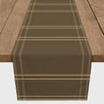 thumbnail image 3 of Creative Products Brown Plaid Fall Lines 3 16 x 90 Poly Twill Table Runner, 3 of 3