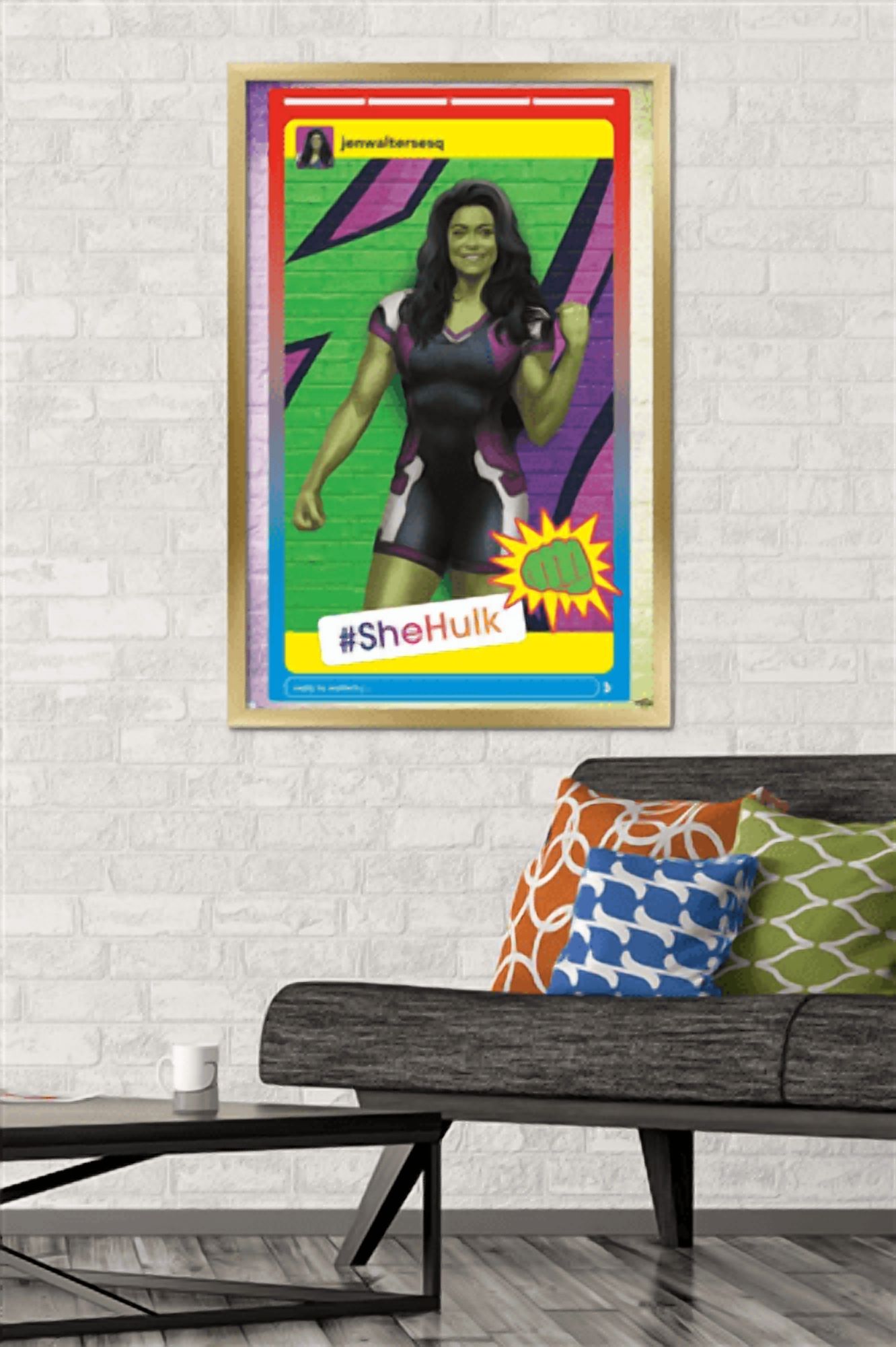 Marvel She-Hulk - Post Wall Poster, 22.375" x 34" Framed