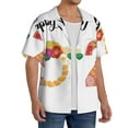 thumbnail image 2 of Kdxio Men's Hawaiian Shirt for Men Short Sleeve Shirt 2025 New Year'S Summer Casual Holiday Beach Button Down T-Shirts, 2 of 5