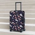 thumbnail image 2 of Lsque Retro Rabbit Flower Printed Luggage Cover, Travel Luggage Protector,Scratch and Dirt Resistant, Fits 18-32 Inch Luggage - Small, 2 of 9