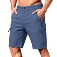 thumbnail image 2 of Mens Golf Shorts Relaxed Fit Stretch Business Casual Short Button Elastic Waist Bermuda Workout Short, S, 2 of 8