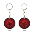 thumbnail image 2 of Naloa Spider on the Web Print Round Keychain Keychain Key Ring, Key Tag, Key Chain Bulk for Gift Accessories (Round), 2 of 7