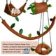 thumbnail image 5 of Juego de 5 uds de hamacas, columpio, túnel para hámster, juguete para hámster del bosque, planeador para mascotas, cerdo, hámster, pájaros, animales pequeños para jugar y dormir, 5 of 5
