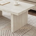 thumbnail image 4 of Roundhill Furniture Cavira Modern Faux Marble Living Room Coffee Table, Beige, 4 of 10