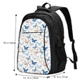 thumbnail image 5 of Wukai Butterfly Travel Laptop Backpack: Business Water-Resistant Bag with USB Charging Port, Ideal College Backpack for Men & Women, 5 of 6