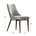thumbnail image 7 of Chelsea Lane Baxter Linen Dining Chair, Set of 2, Light Gray, 7 of 7