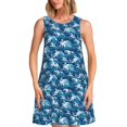 thumbnail image 1 of Xecao Robe d'Été Sans Manches pour Femmes, Robe de Plage Décontractée avec Poches, 1 of 7