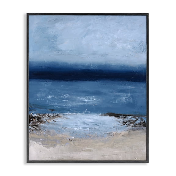 Endless Sea Moods Black Framed Giclee Art, design by Design Fabrikken