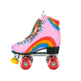 thumbnail image 2 of Riedell Quad Outdoor Roller Skates - Moxi Rainbow Rider (Pink Heart, 6 Medium), 2 of 4