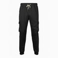 thumbnail image 5 of Brondbend Mens Fleece Cargo Sweatpants Heavyweight Elastic Waist Pants with Pockets Baggy Drawstring Jogger Pants Holiday Saving, 5 of 5
