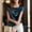 A178 Dark Blue Womens Summer Tops Clearance Under $5, variant on Womens Summer Tops Tee Shirts Under $10 Casual Short Sleeve Shirt Satin Silk Round Neck Going Out T Shirt Mother's Day Gifts