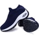 thumbnail image 2 of HAOSHIDUO Zapatillas de Tenis para Mujer Ligeras cómodas de Malla Calzado de Caminata para Mujer sin Cordones Azul Oscuro 25.0 cm Azul Oscuro 25.0 cm Xishao ropa, 2 of 2