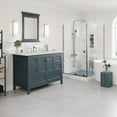 thumbnail image 3 of EVIVA Britney 48 Inch Single Sink Transitional Ash Blue Bathroom Vanity with Carrara Quartz Top, 3 of 10