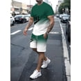 thumbnail image 3 of Conjunto de camiseta y pantalones cortos para hombre, ropa deportiva estampada, informal, a la moda, transpirable, de manga corta, verano 2024, 3 of 5