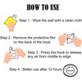 thumbnail image 4 of Large Self- Adhesive Hooks for Hanging 20KG(Max) Heavy Duty, Wall Hooks 10 Packs Magic Hooks Without Nails Self-Adhesive and Removable, Waterproof and Rustproof Multiple Uses for Bathroom Kitchen Home, 4 of 7