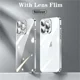 thumbnail image 3 of Funda de teléfono transparente con revestimiento de lujo para iPhone 16, 15, 14, 13, 12, 11 Pro Max, 16, 15 Plus, Mini, XS, XR, X, cubierta protectora de película para lente, 3 of 5