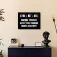 thumbnail image 4 of Motivational CTRL+ALT+DEL Classroom Positive Quotes Inspirational Poster Canvas Prints Wall Art for Office Living Room Home Decorations, 4 of 6