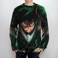 thumbnail image 4 of My Hero Academia Unisex Sweater Long Sleeve Round Neck Pullover Jumper Fall Winter Clothes Print Tops Blouse 2XL, 4 of 6
