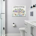 thumbnail image 2 of Farmhouse Bathroom Wall Art Purple Lavender Bathroom Wall Decor Canvas Pictures Paintings Country Decor Framed Artwork for Bathhouse Ready to Hang 12"x16", 2 of 6