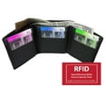 thumbnail image 4 of RFID Blocking Genuine Leather Men's Trifold Wallet Credit Card Holder ID Window, 4 of 11