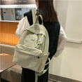 thumbnail image 1 of 1pc Simple Fashion Schoolbag, Large Capacity Versatile Casual Backpack, 1 of 5