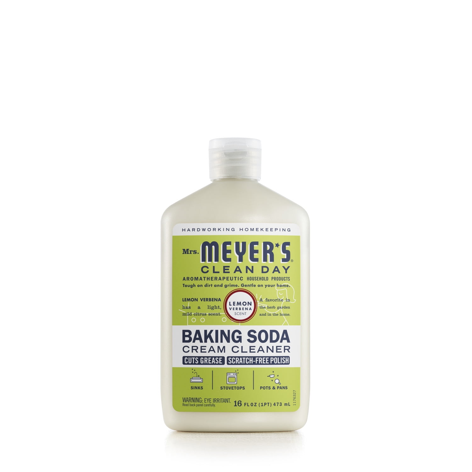 Mrs. Meyer's, Baking Soda Cream Cleaner, Lemon Verbena, 16 fl oz