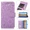 Purple, variant on Compatible with phone case wallet case and wristband protection flip credit card holder phone case, suitable for Samsung NOTE 10 LITE embossed pattern phone case
