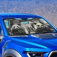 thumbnail image 2 of Binienty Highland Cow Car Windshield Sunshade Funny Auto Sun Visor Blockers UV Rays Reflective Heat Automotive Interior Sun Protection Accessories, 2 of 8