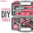 thumbnail image 4 of Hi-Spec 35pc Pink Tool Kit with 3.6V USB Electric Screwdriver and Drill Set. Complete Women Tool Set, 4 of 10