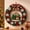 House,tree, variant on 3D Christmas Fabric Poke Wreath DIY Kit, Fabric Poke Art Kit for Adults, Christmas Wreath DIY No-sew Craft Kits, Classic Holiday Wreath Craft Gift for Door and Wall Home Display