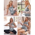 thumbnail image 4 of Ekouaer Maternity Nursing Sleepwear Sleeveless C Section 2 Piece Pajamas Set for Breastfeeding Pregnancy Labor Gowns 3 in 1 Loungewear Tie Dye Grey, 4 of 6