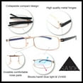 thumbnail image 4 of Smartphone Attachable Blue Light Filter Portable Compact Reading Glasses +2.0 Pink, 4 of 6